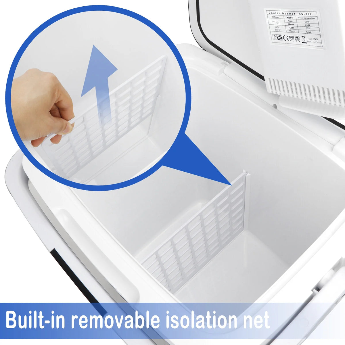 28Qt Mini Nevera Eléctrica Portátil Termoeléctrica V943799