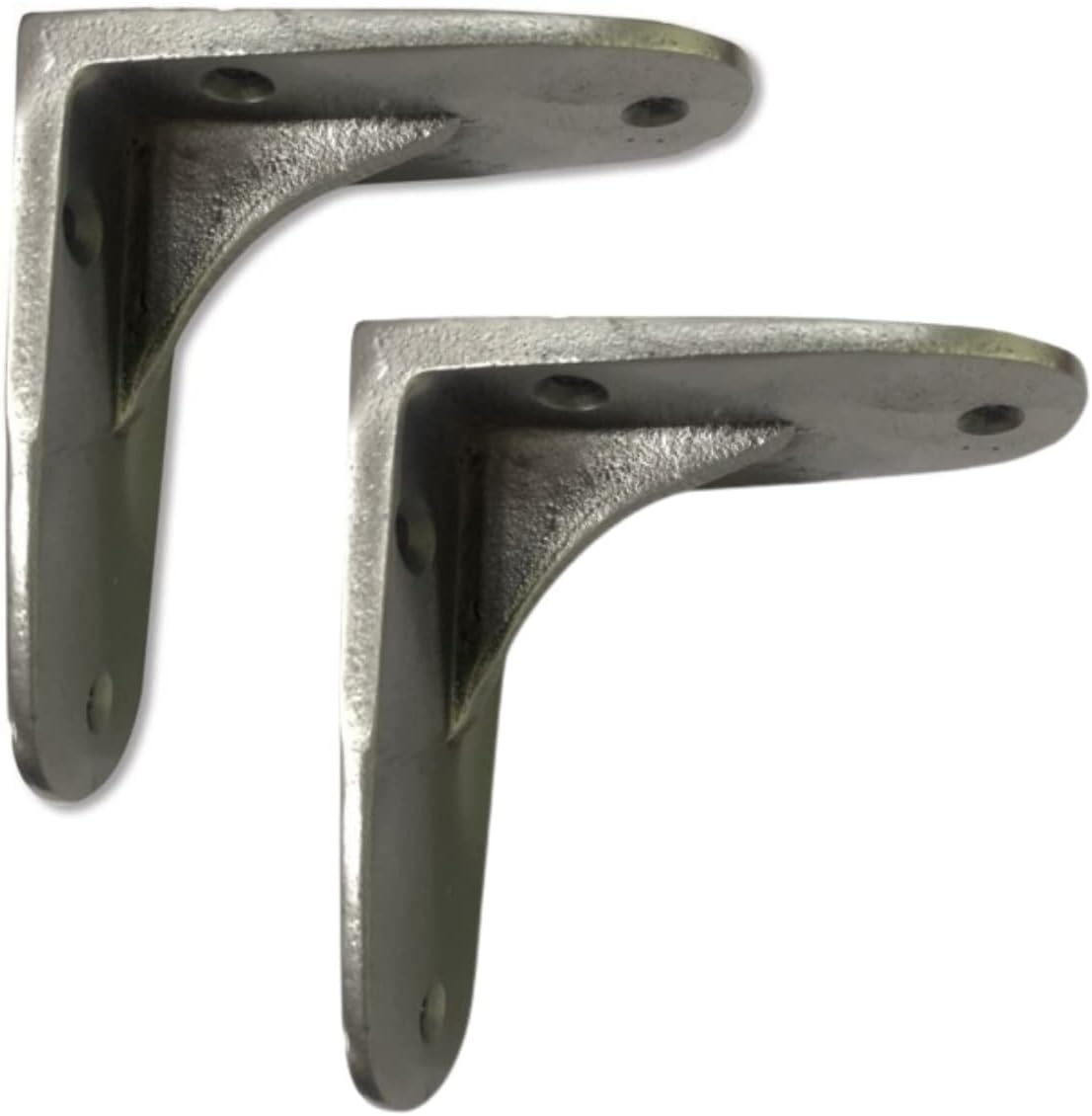 Black 2 Pack Cast Iron L-Shaped Shelf Bracket Q45554