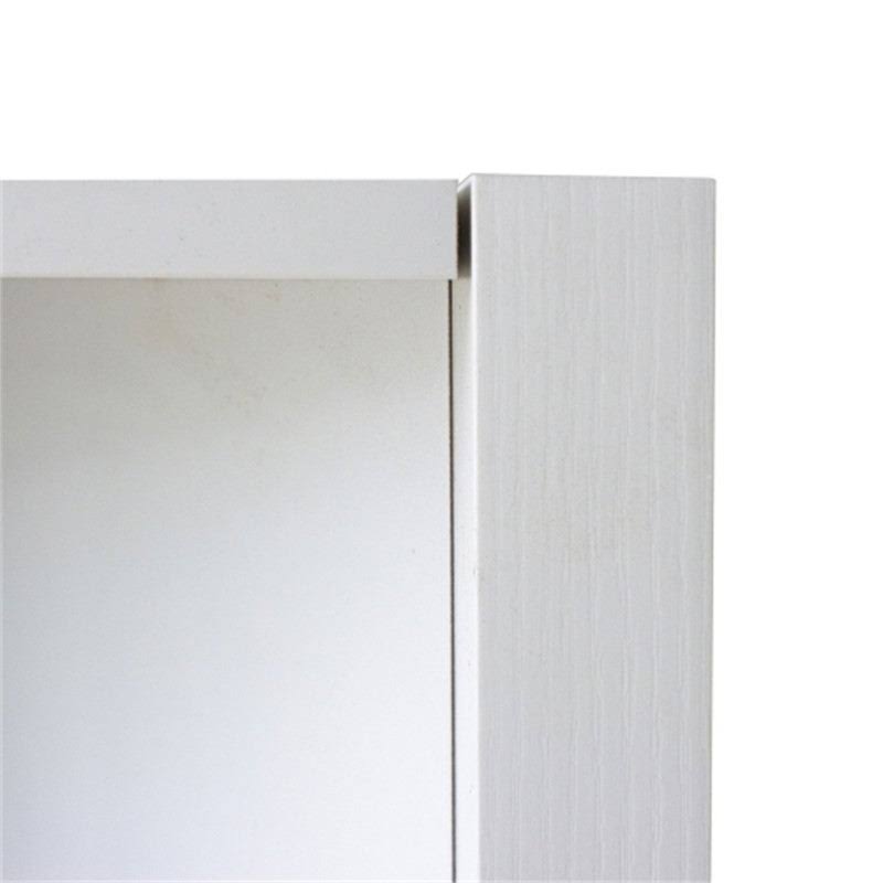 White Wooden Corner Curio Cabinet D9818