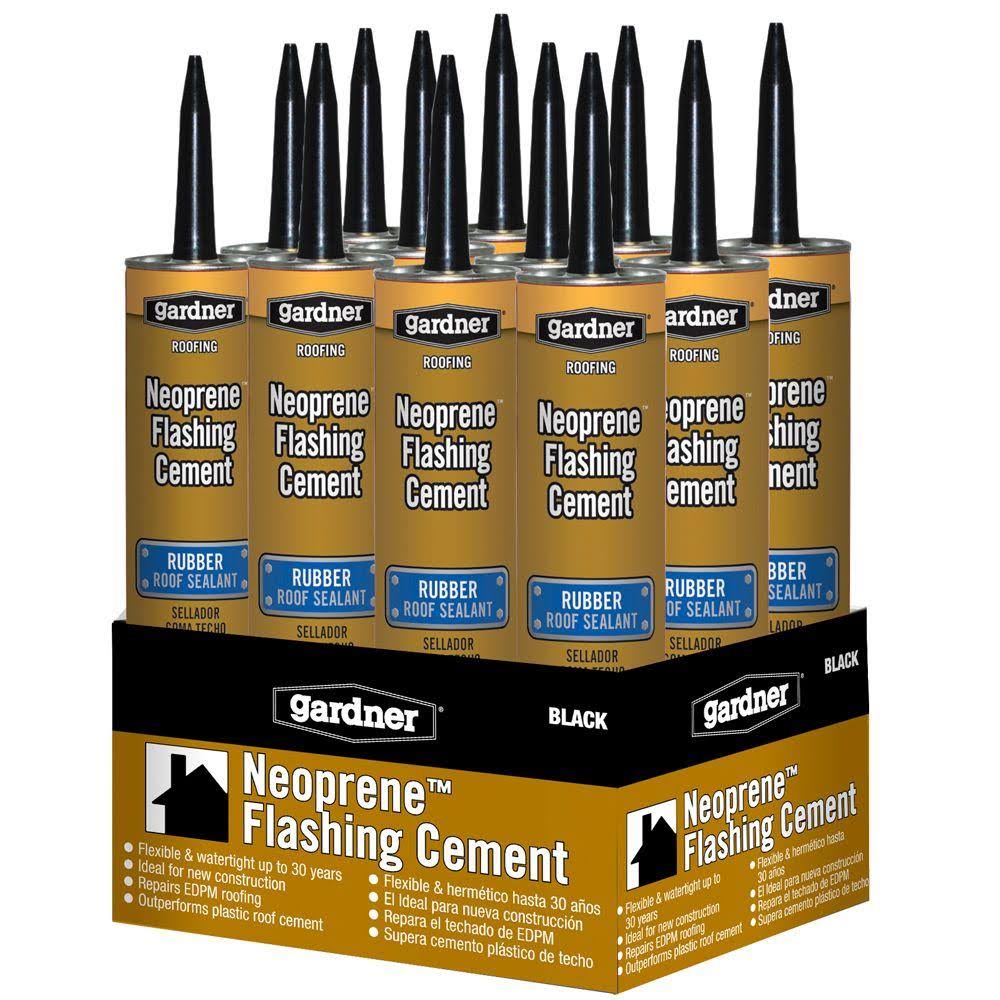 Black Neoprene Roof Sealant, 12-Piece/Case O911