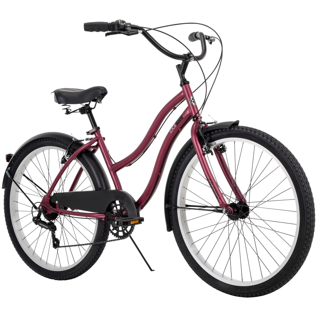 Pink 26-inch 7-speed Cruiser Bike T239441