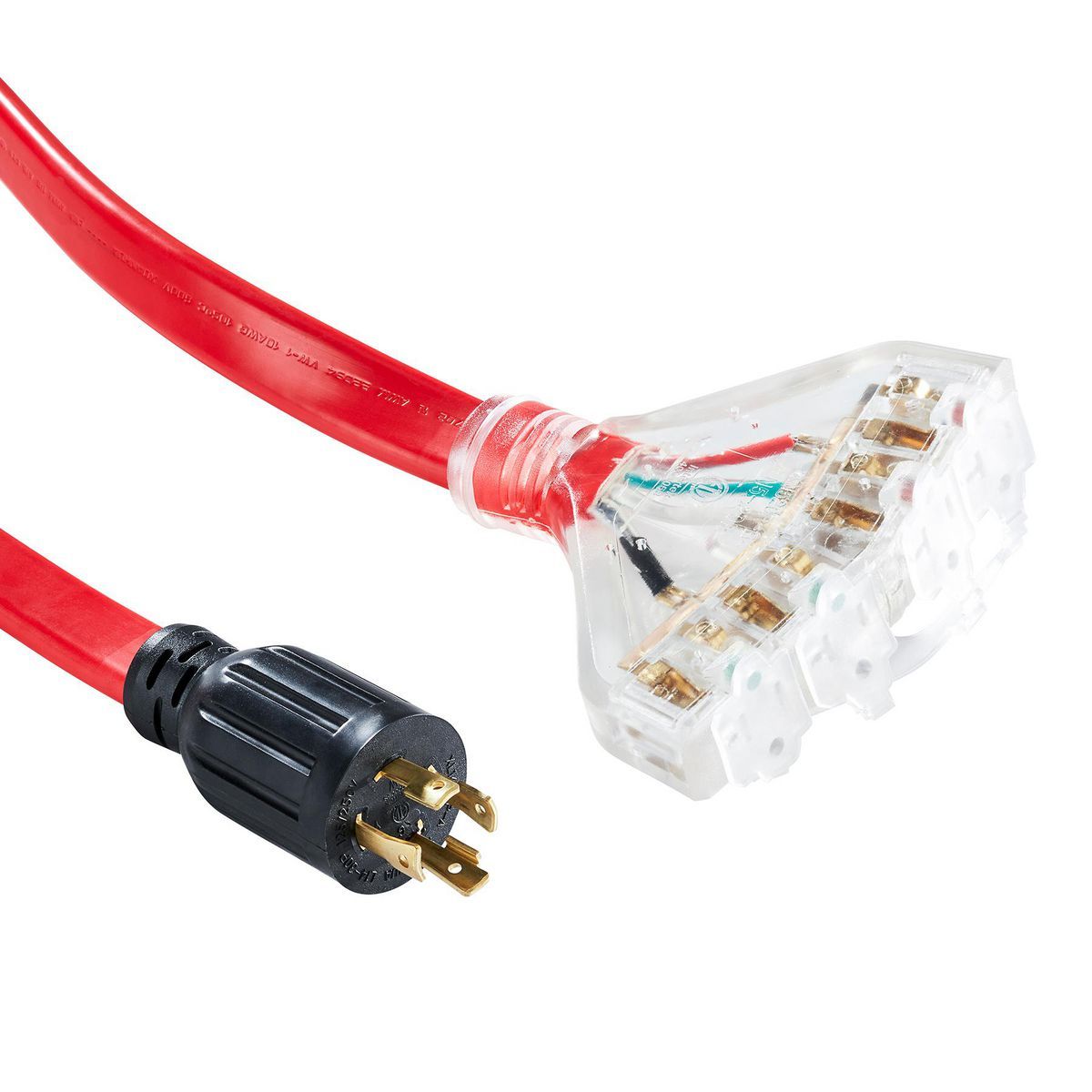 25 ft. 30 Amp 125/250V 4-Outlet Generator Extension Cord J720292