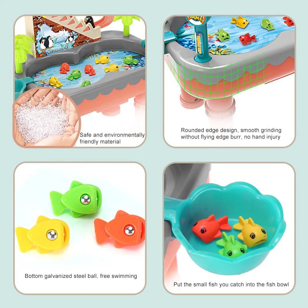 Toddler Toys Fishing Table Toys Water Table Pool Set F701