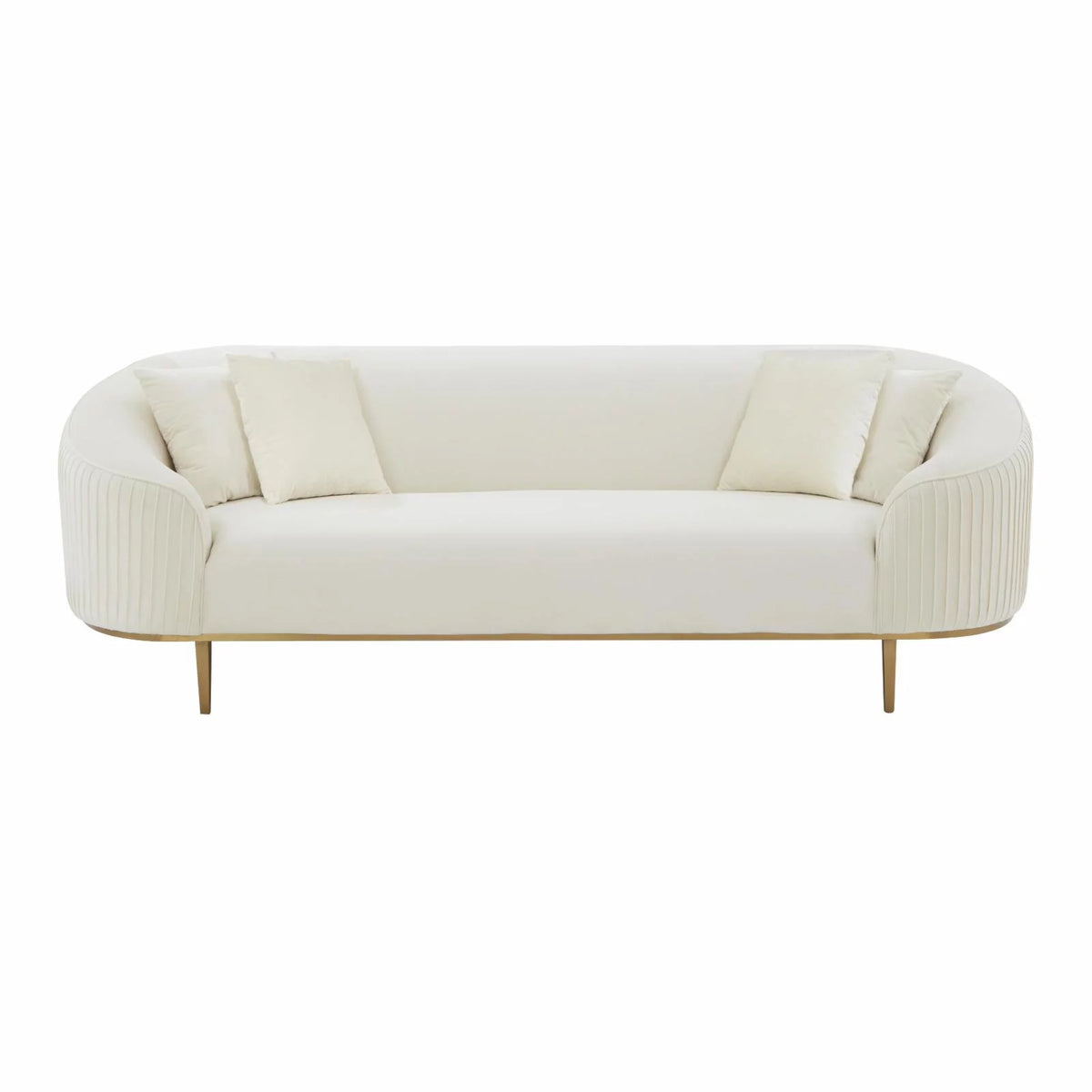 Pleated Velvet Sofa I475