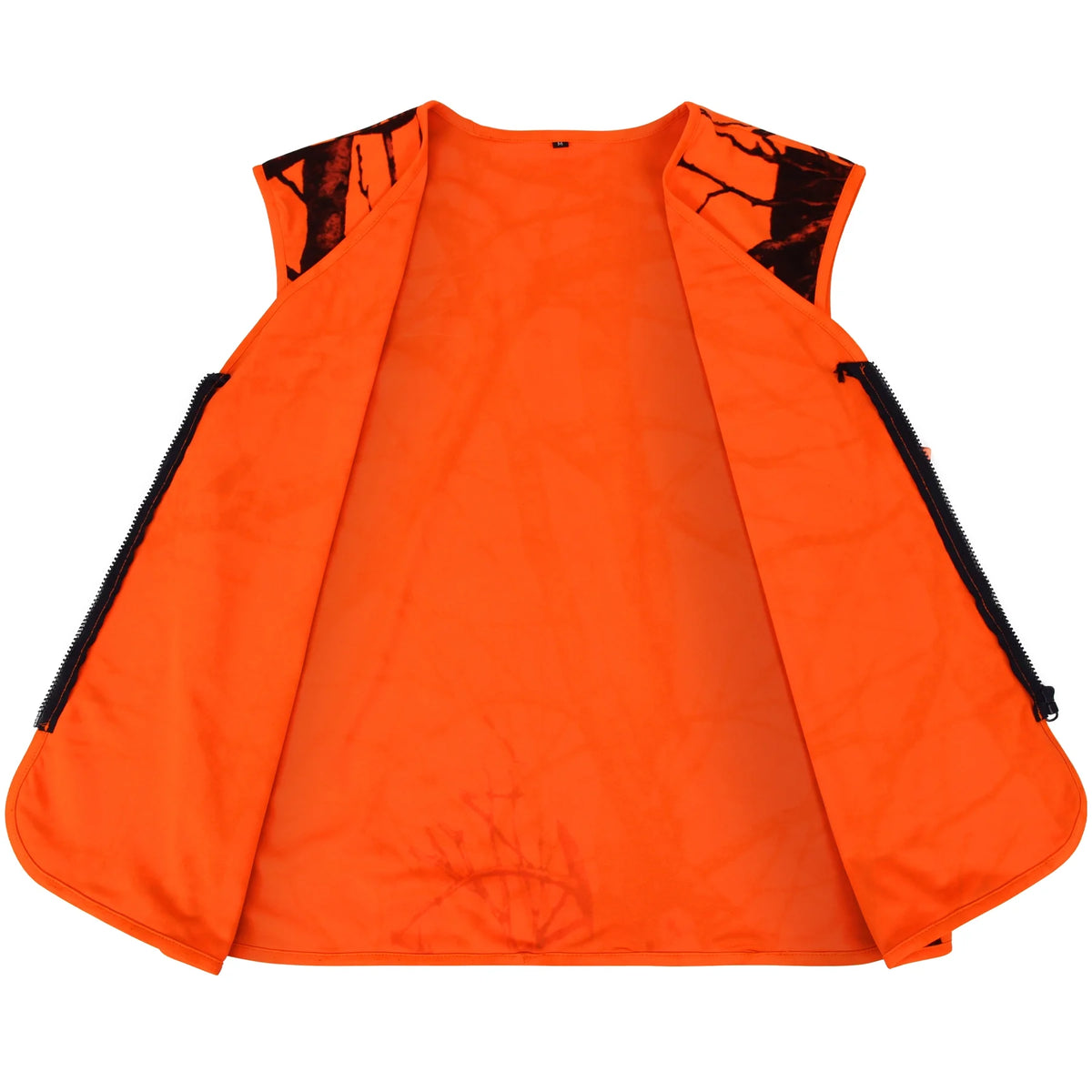 Orange Lightweight Hunting Vest with Zipper Closure (M) N41334