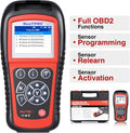 Wirelessly Sensor TPMS Reprogramming Activation Relearn Tool with OBDII Code Reader Function O600