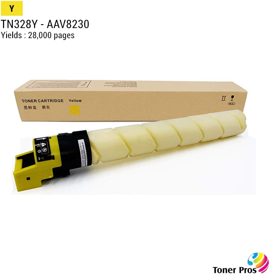 TN-328 Toner Cartridge 4 Color Pack for Konica Minolta Bizhub C250i C300i C360i Printer I240