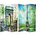 6 ft. Tall Double Sided 3 Panel Room Divider M581