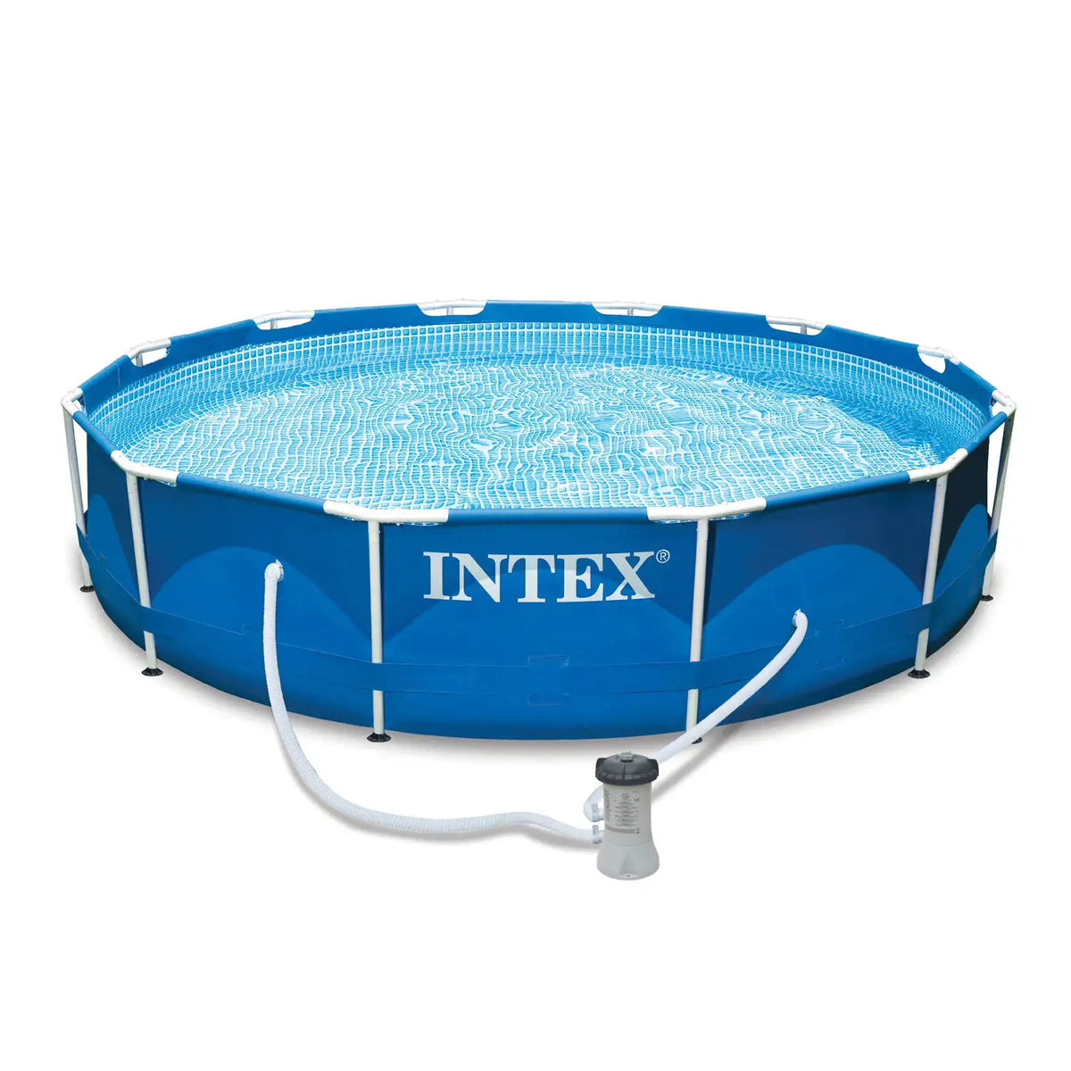 12'x30 Metal Frame Swimming Pool with Filter Pump Y9037