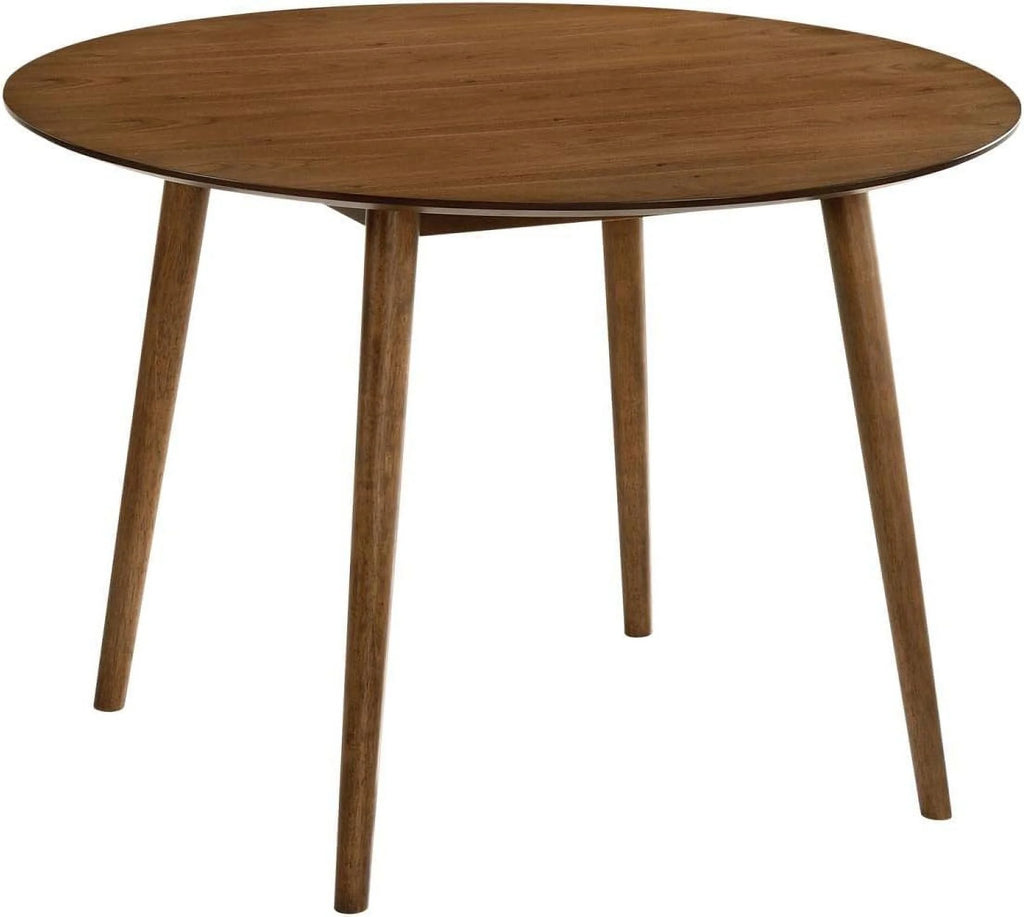 42" Round Walnut Wood Dining Table P1556