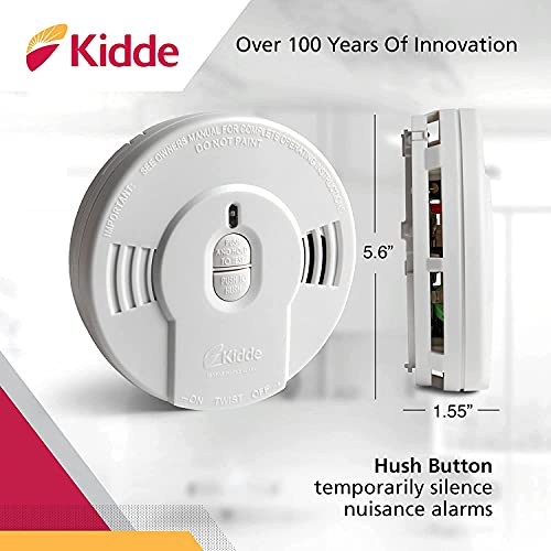 10-Year Battery Powered Smoke Detector with LED Warning Light J898