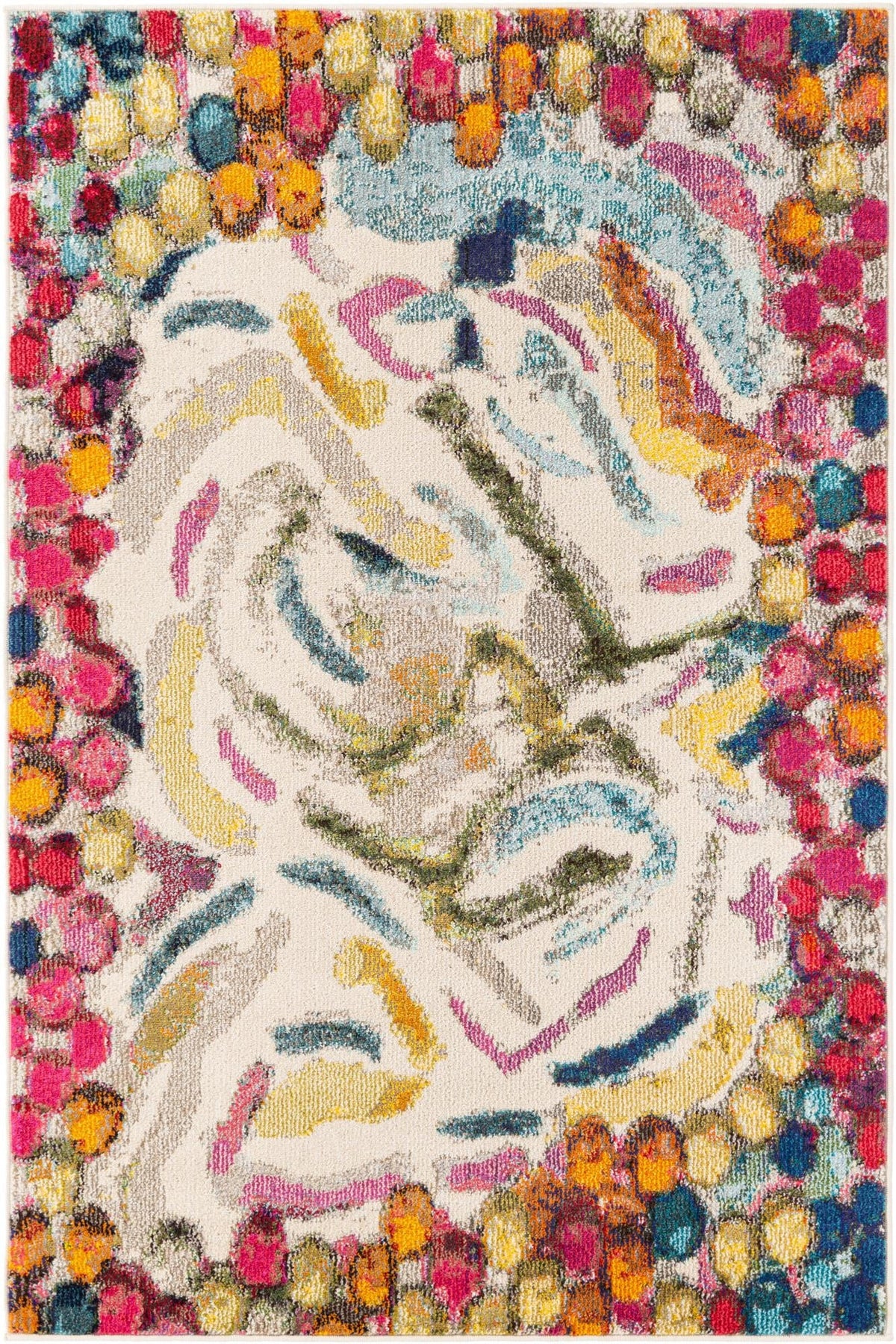 4' x 6' Multi Medium-Pile Rug H439538