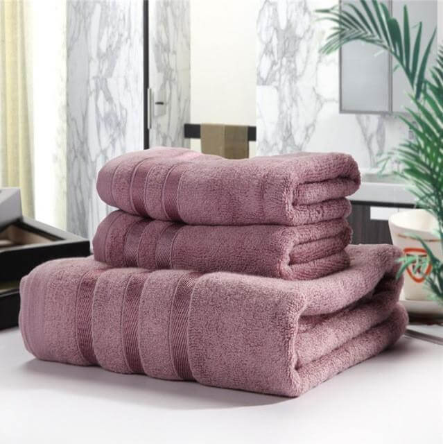 Cotton 3-Piece Bath Towels Set M1948