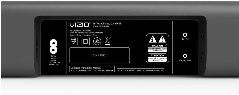 5.1 Dolby Atmos 36" Sound Bar System L47788