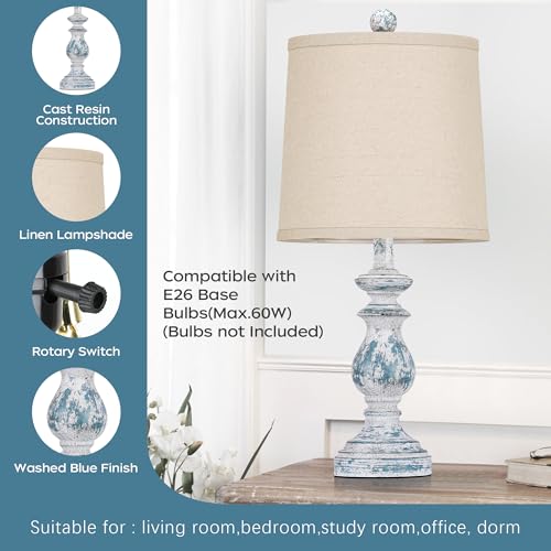 Green Table Lamp Set of 2 with Linen Shades S684112