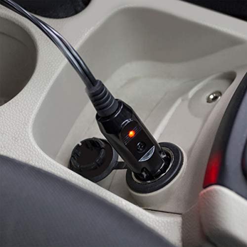 12-Volt Heated Car Blanket Black Plaid K50352