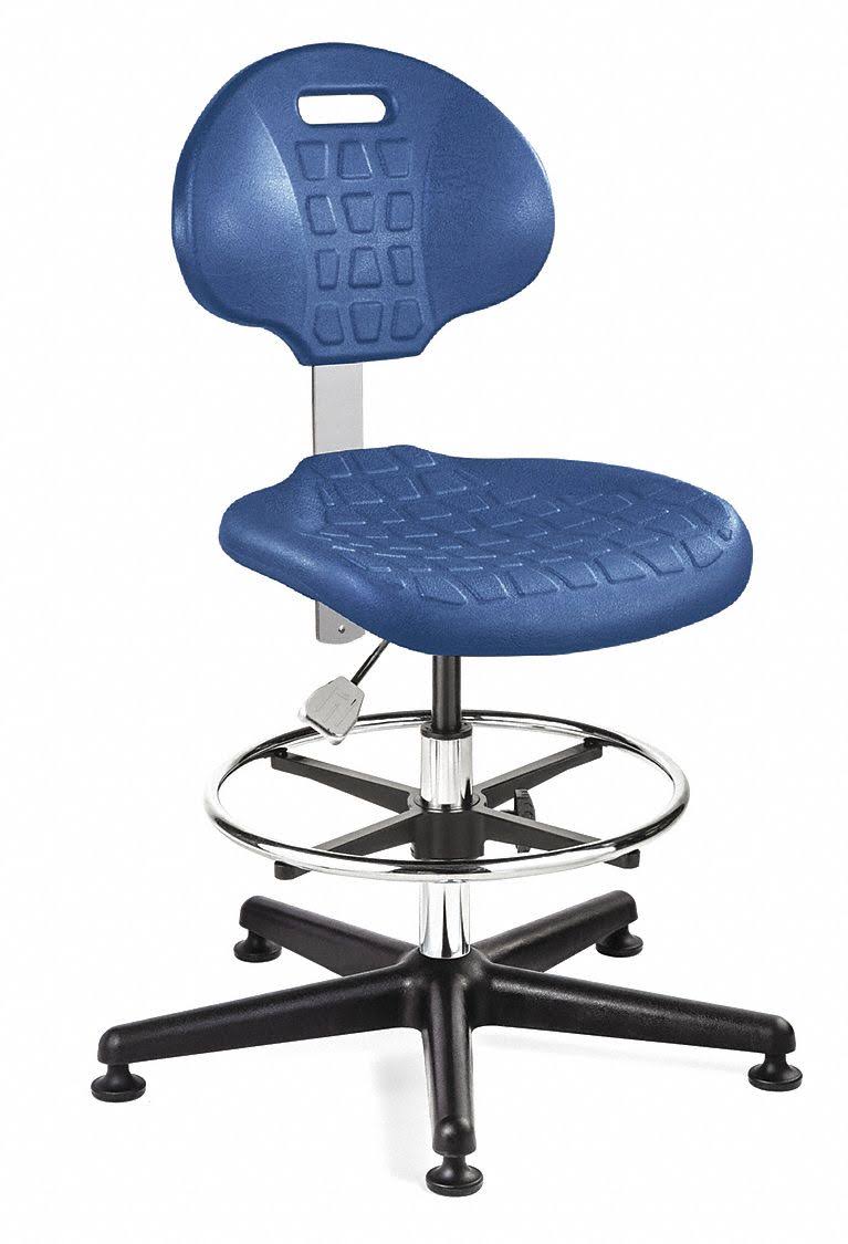 Blue Polyurethane Cleanroom Task Chair A3691