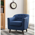Light Blue Fabric Barrel Club Chair R886941