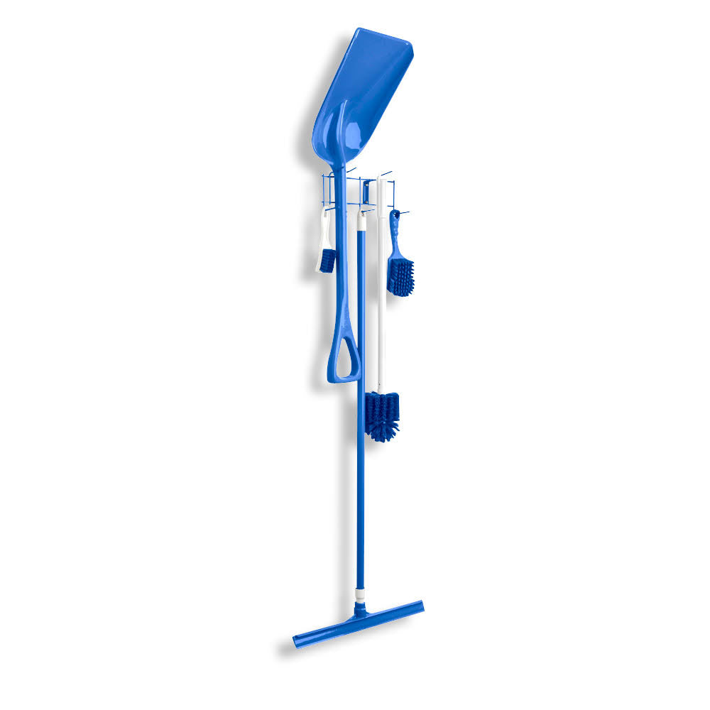 Blue 10x22 Utility Rack with 6 Hooks P924