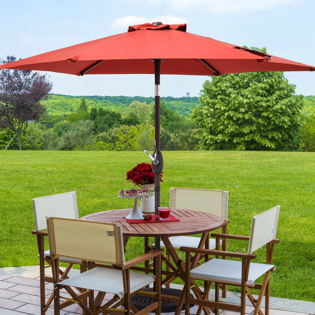 7.5 FT Outdoor Patio Market Umbrella with Tilt Button K134238