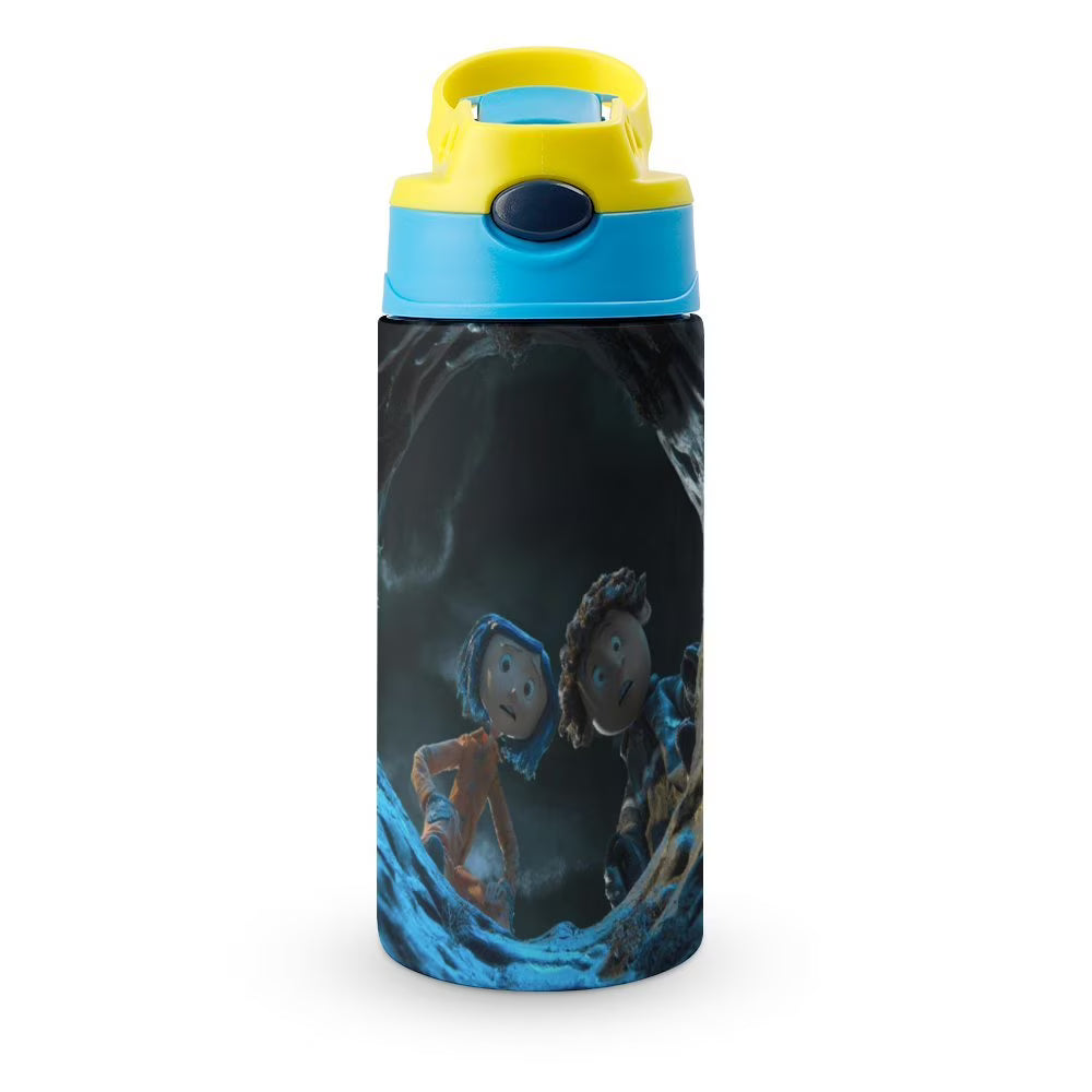 Insulated Stainless Steel Water Bottle with Straw Q521385