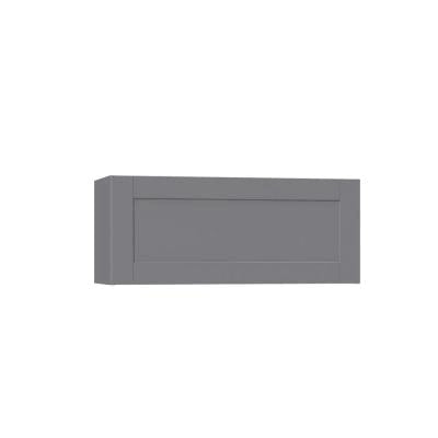 Gray Wall Bridge Cabinet with Lift Up Door D367506
