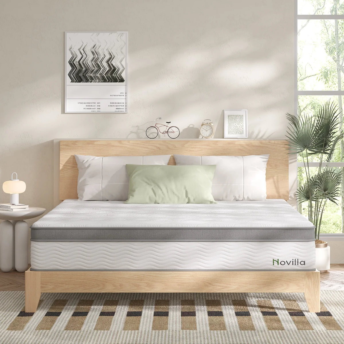 12" Gel Memory Foam Pocket Spring Hybrid Mattress Queen Size P541