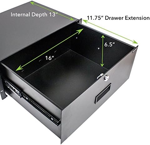 19 Inch Rack Mount 4U Locking Drawer B8447