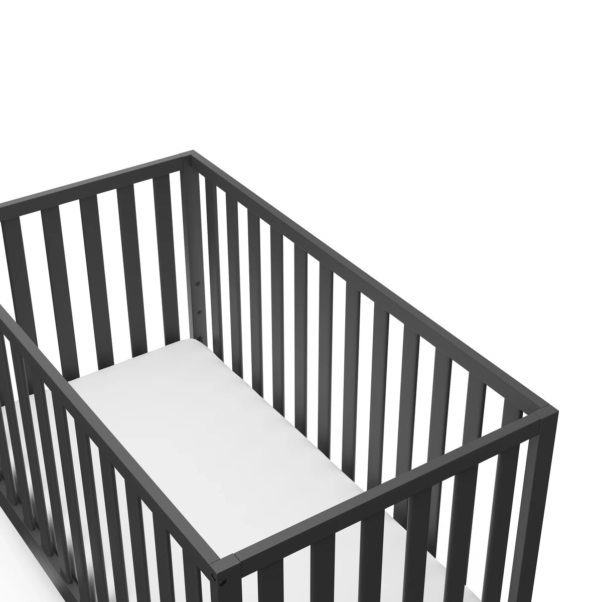 Gray 4-in-1 Convertible Baby Crib Q87360