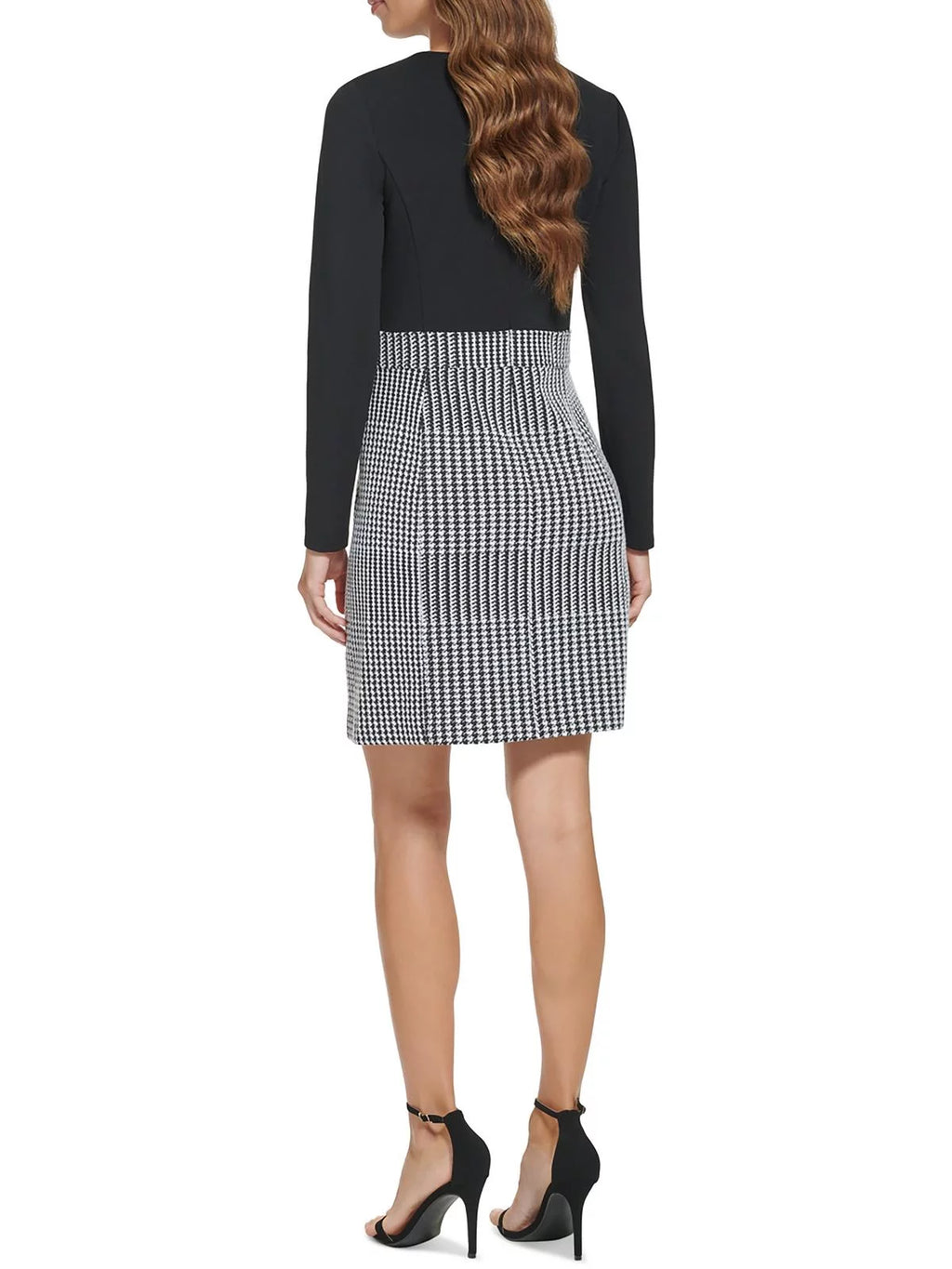 Petites Knit Long Sleeves Shift Dress R5192
