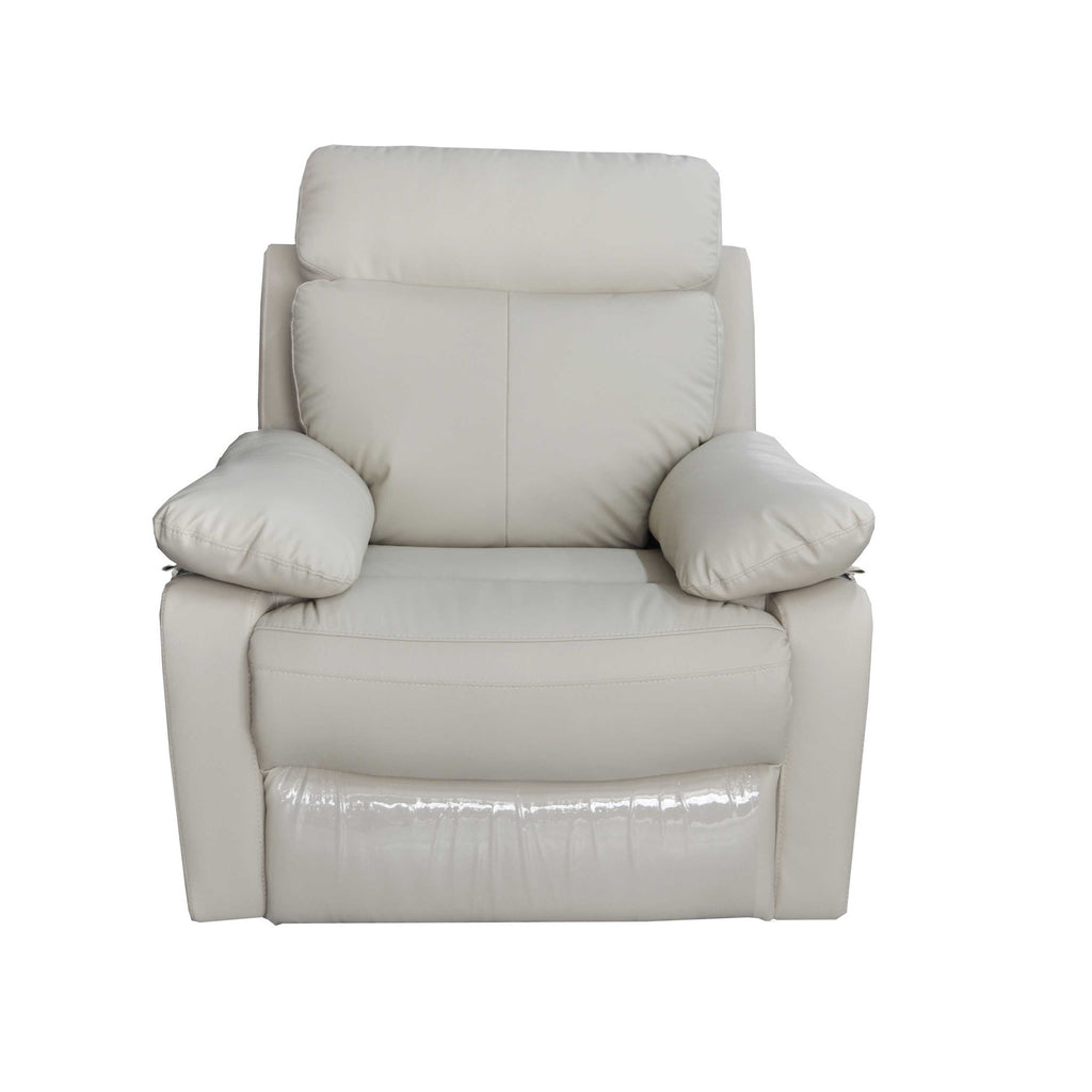 Taupe Reclining Leather Match Arm Chair J282984