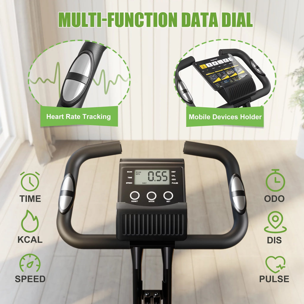 Folding Exercise Bike 16-Level Magnetic Resistance R209553