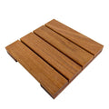 Solid Hardwood Deck Tile in Exotic Cumaru (4 per CASE) X239