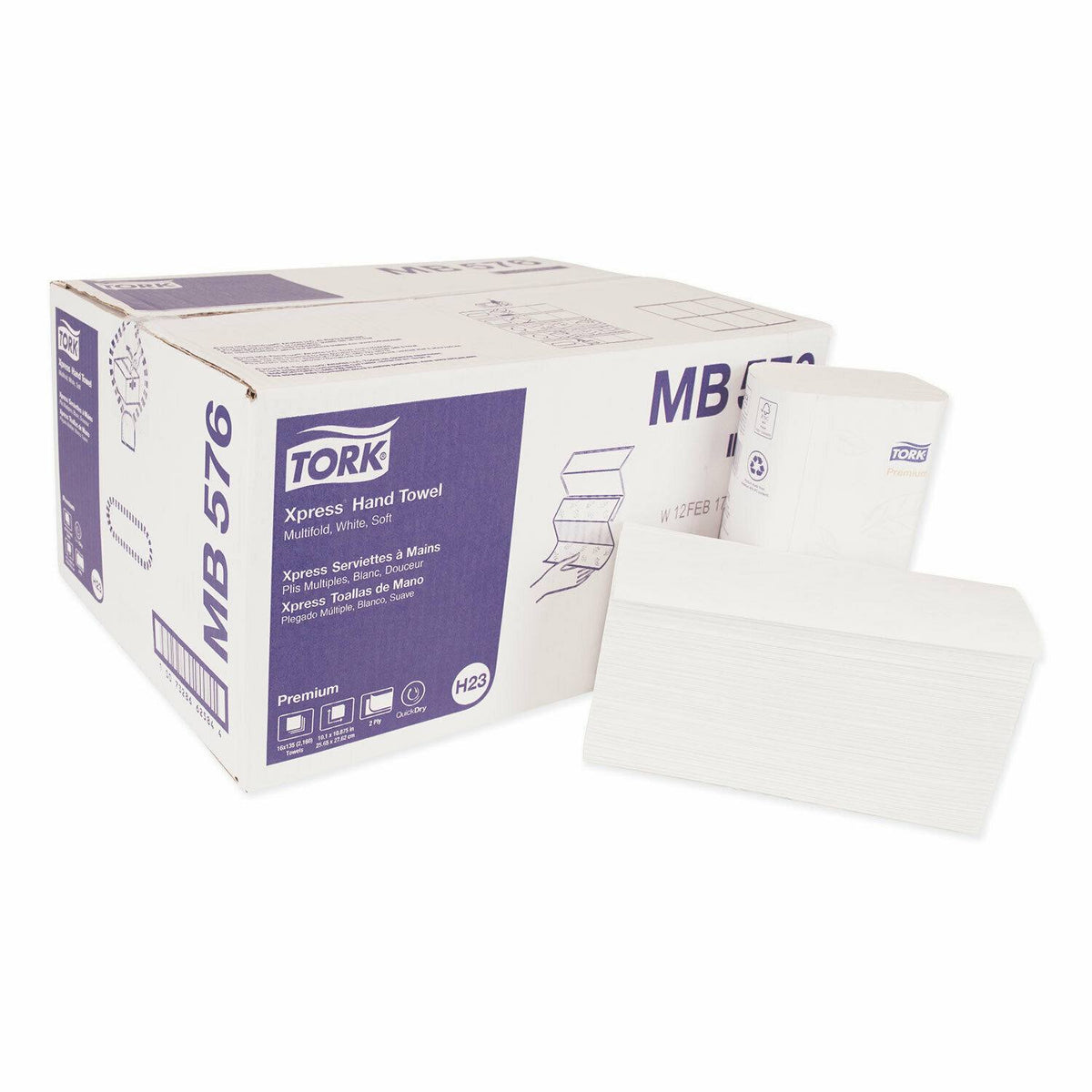 2-Ply White Multifold Towel D580