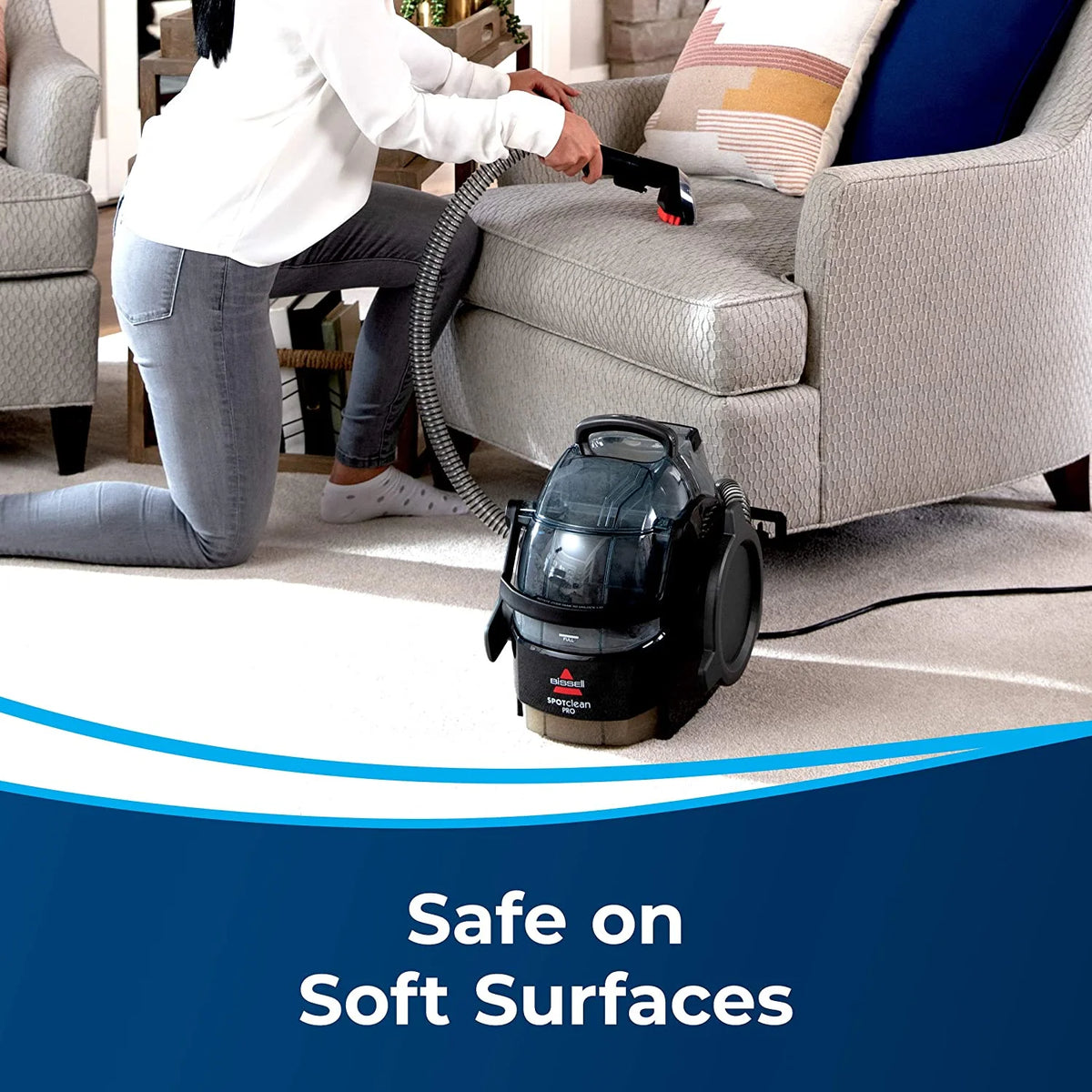Black Portable Carpet Cleaner T1517