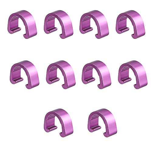 10 Pcs Aluminum Alloy Bike Cable C-clips Brake Derailleur Shifts Cable Clip Z413