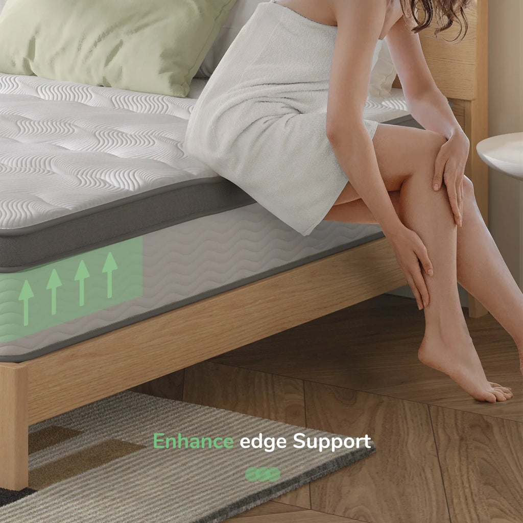 12" Gel Memory Foam Pocket Spring Hybrid Mattress Queen Size P541