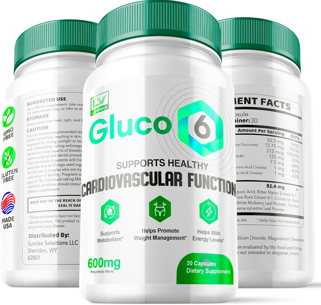 3 Pack 90 Capsules Gluco 6 Capsules R6580