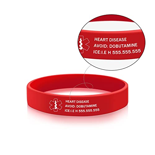 Silicone Emergency ID Bracelet R9705