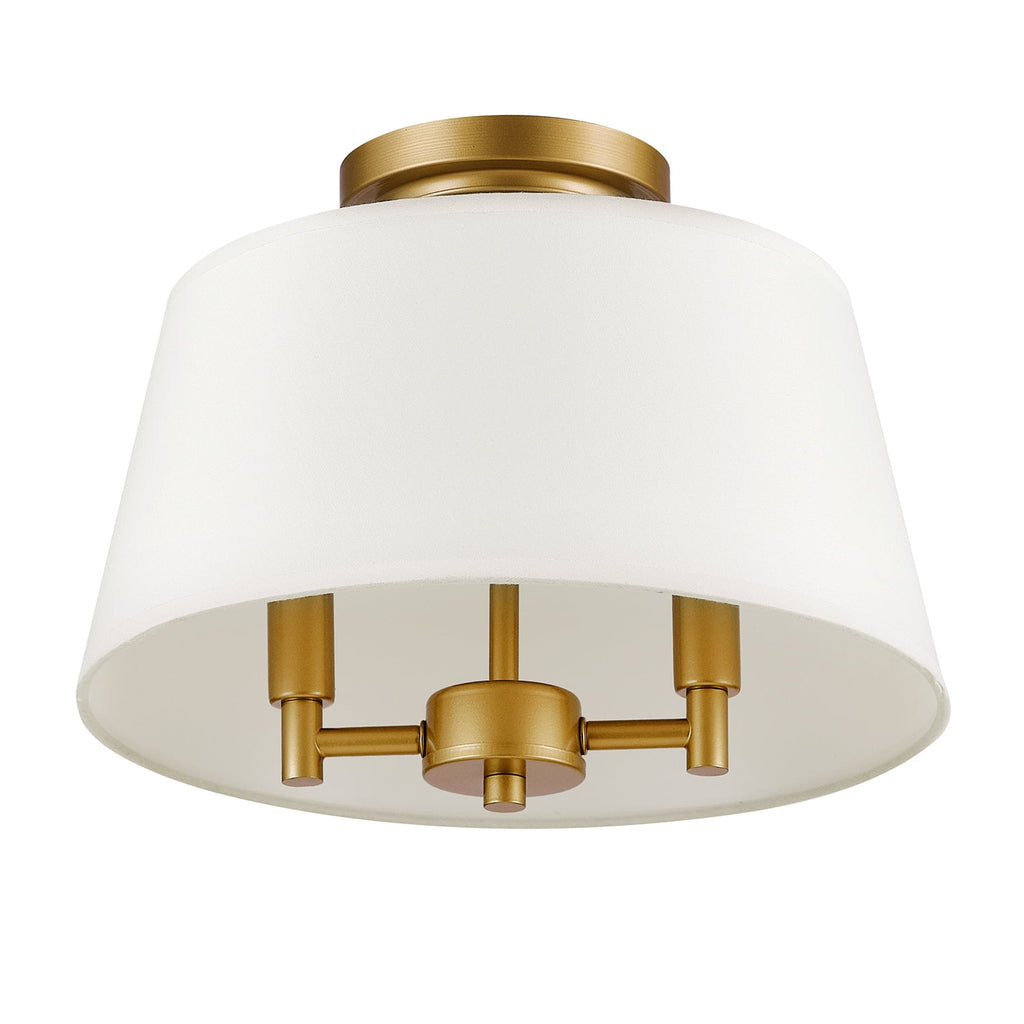 2-Light Flush Mount Burnished Brass H416491