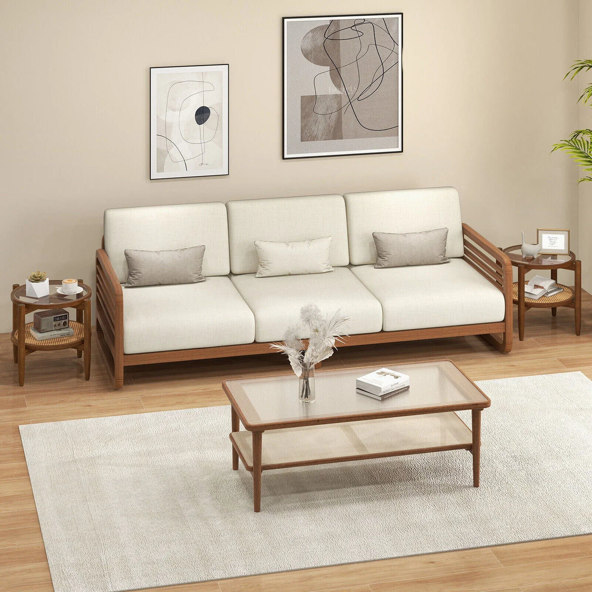 Set of 2 Storage Side Table V15838