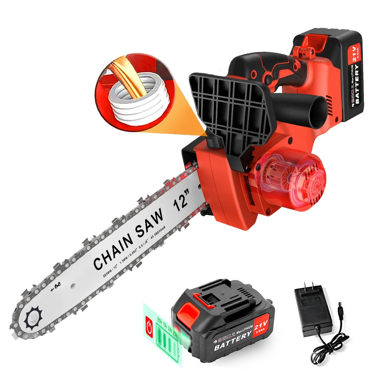 12 Cordless Chainsaw 900W Brushless Motor W3191
