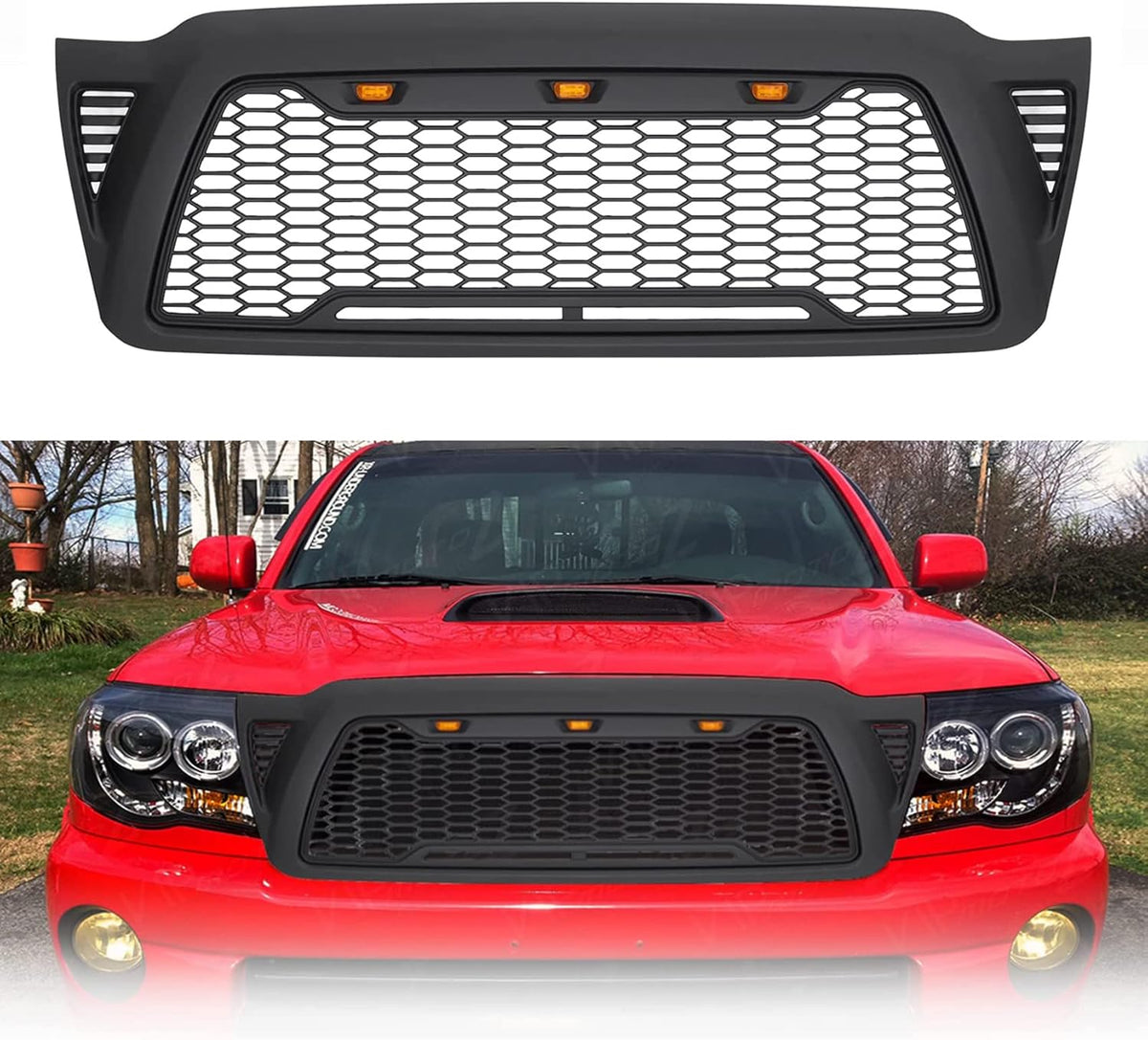 Black LED Front Grille for Tacoma G890112