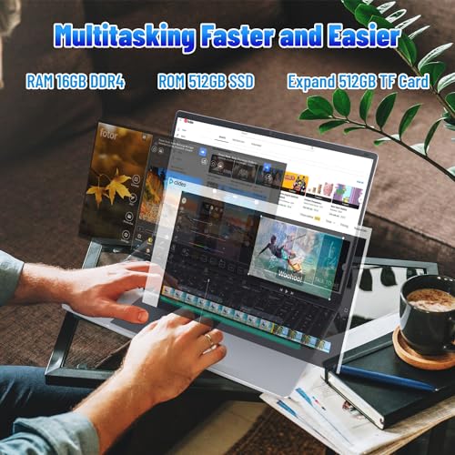 15.6" Laptop Computer with 16GB DDR4 512GB SSD and 1080P Full HD Display D697054