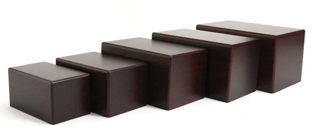 Cherry Finish MDF Wood Cremation Urn Z1773