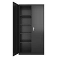 Metal Storage Cabinet Set in Black J25441