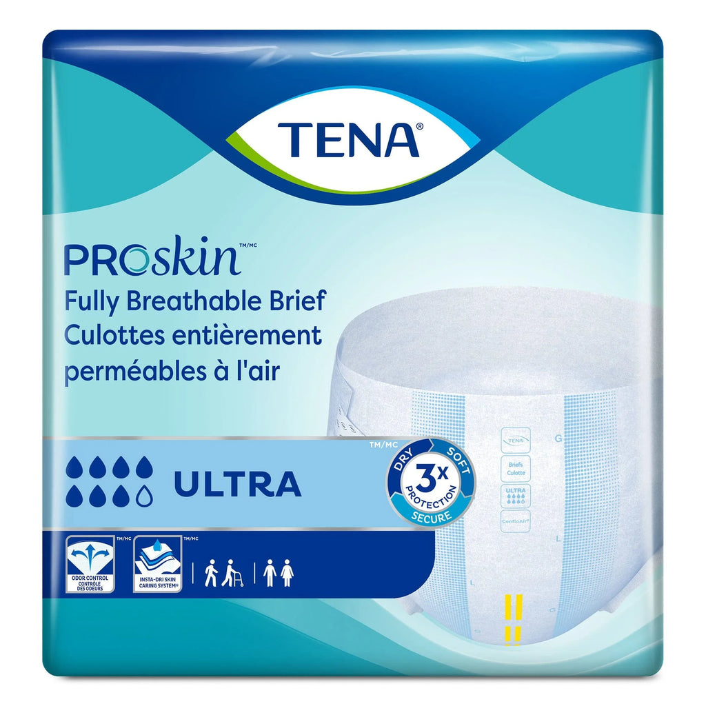 Large Disposable Absorbent Incontinence Briefs 40 Count E6815