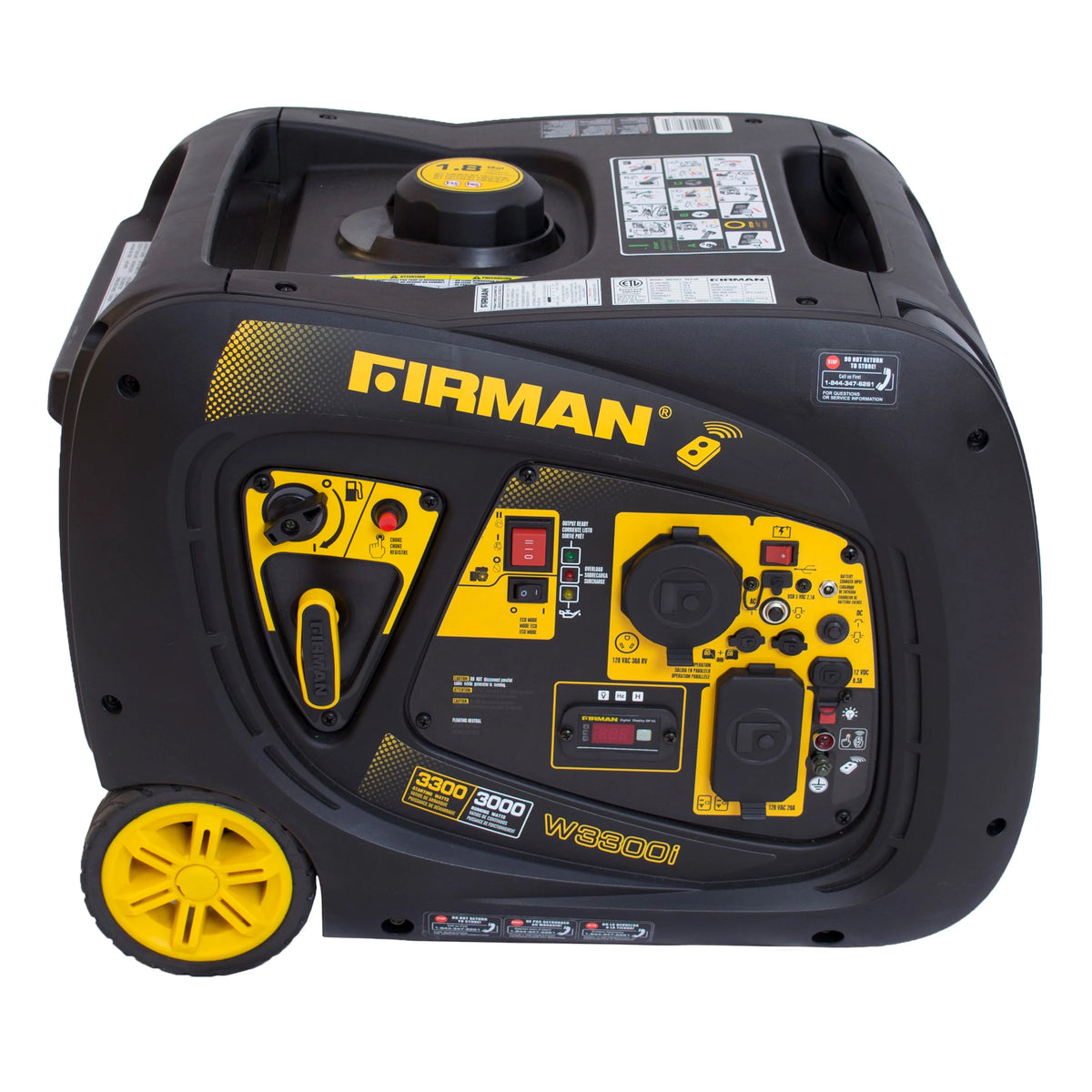 3300/3000 Watt Gas Remote Start Inverter Generator with USB A145