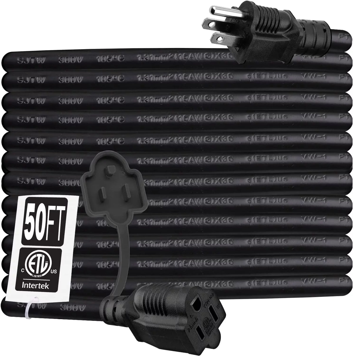 50 Feet 16AWG 13A 3 Prong Extension Cord L275