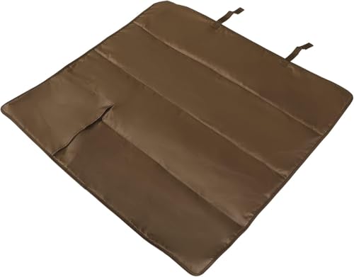 Collapsible Armrests Cup Holder Carry Mat Pet Leash Heavy Duty Foldable Chair Earth Brown P293246